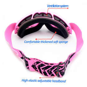 ZJNUO adjustable strap attached to helmet for secure motocross fit
