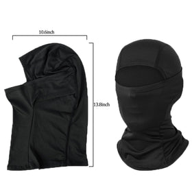 ZJNUO balaclava fabric texture stretched, breathable quick-dry comfort shown