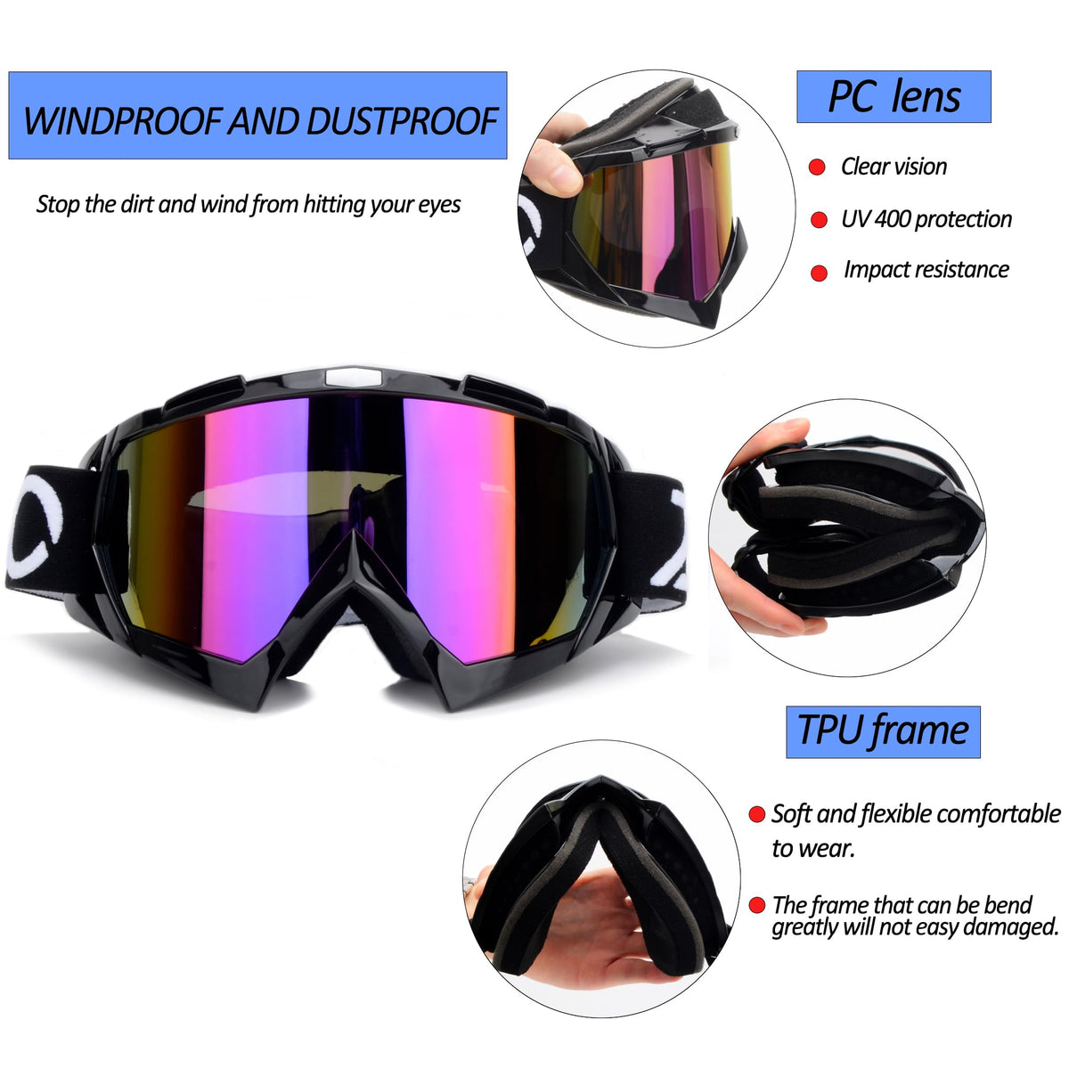 ZJNUO flexible PU frame side angle highlighting lightweight durability