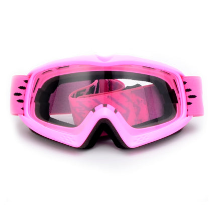 ZJNUO front view of pink goggles showing full field of vision and protection