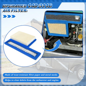 ZJTBLL air filter 140-3116 detail highlighting improved intake cleanliness