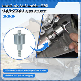 ZJTBLL fuel filter 149-2341-01 side view showing contaminant protection