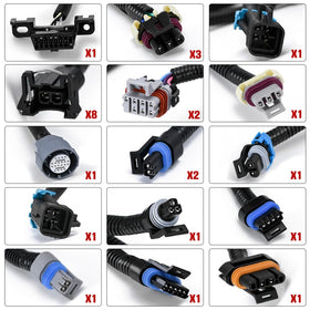 ZJTBLL eight EV1 to EV6 injector adapter pack for easy injector compatibility