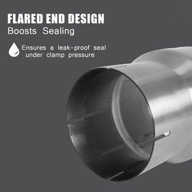ZJXDZY mounted on exhaust pipe in workshop demonstrating secure installation
