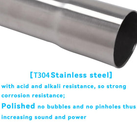 ZJXDZY tailpipe extension fitted on motorcycle showing durable corrosion-resistant benefit