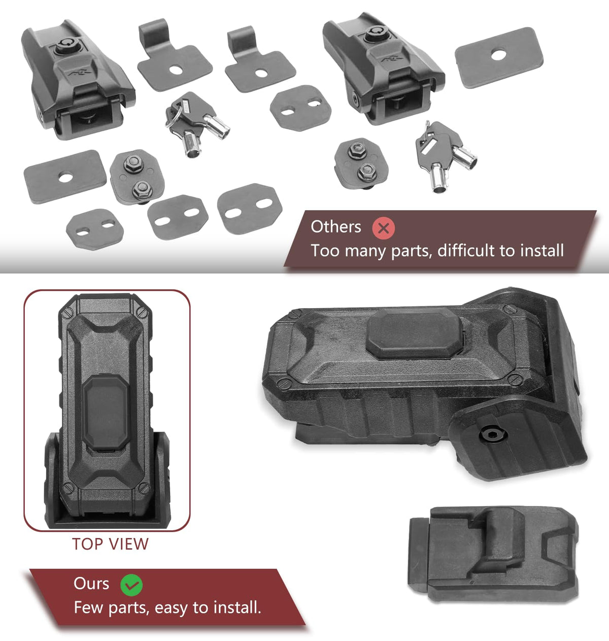 ZKJAYOE packaging and instructions showing complete kit for DIY installation