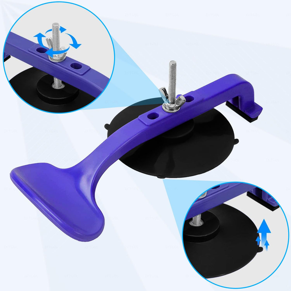 ZKTOOL clamps securing automotive trim for accurate alignment and adhesive set
