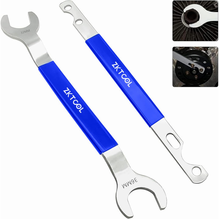 ZKTOOL front packaging showing full fan clutch wrench kit for fast identification