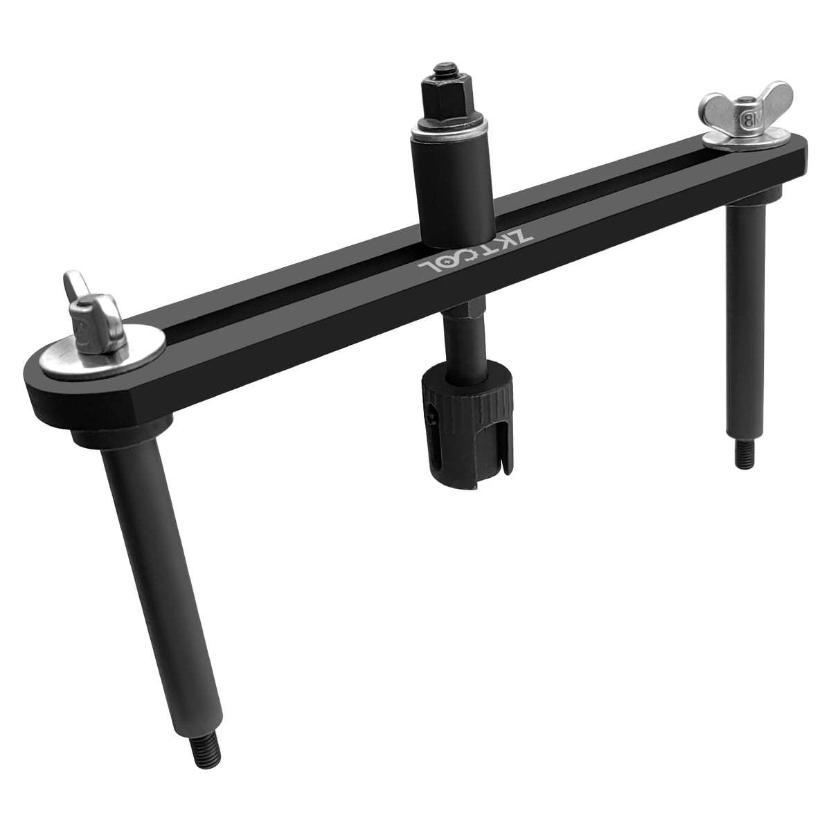 ZKTOOL front view showing complete injector puller kit and benefits