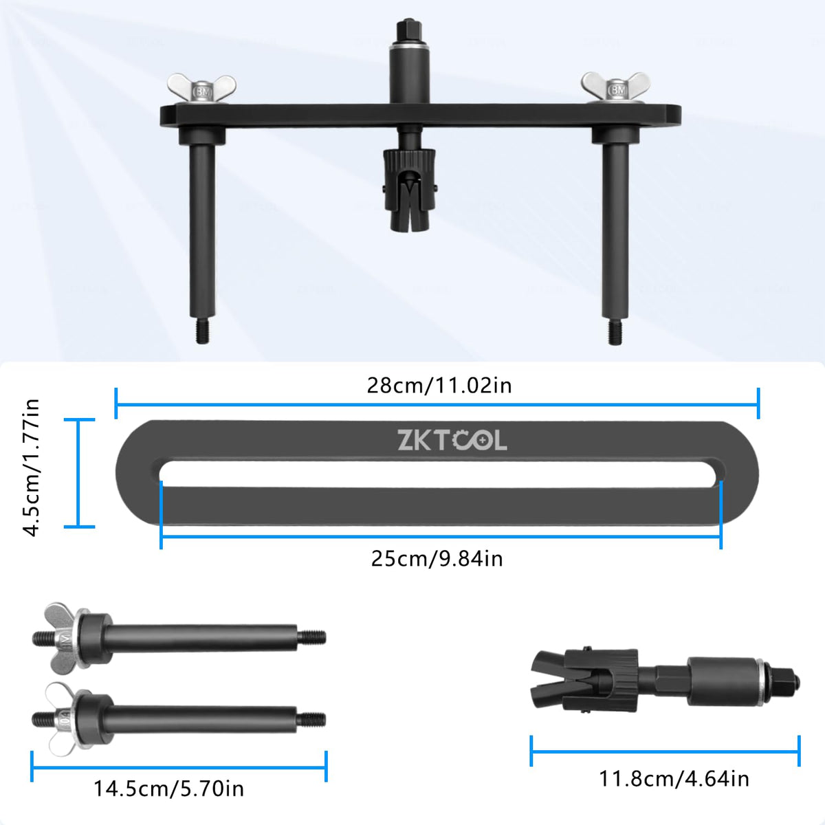 ZKTOOL metal finish close-up showing high-strength construction benefit