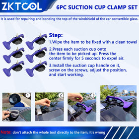 ZKTOOL suction cup closeup showing cup texture and secure adhesion benefit