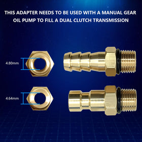ZKTOOL adapter beside a coin showing compact size for tight engine spaces
