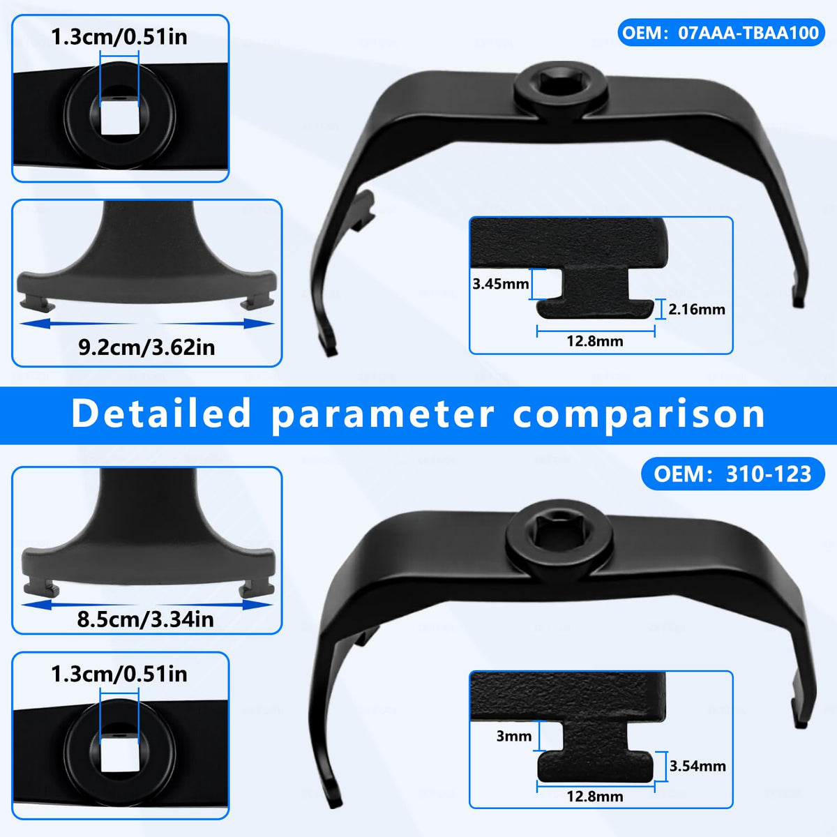 ZKTOOL socket face showing 17mm engagement for precise OEM compatibility