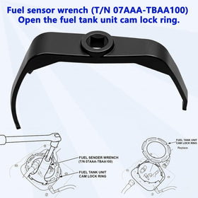 ZKTOOL engaged on fuel tank lock ring demonstrating safe, controlled removal