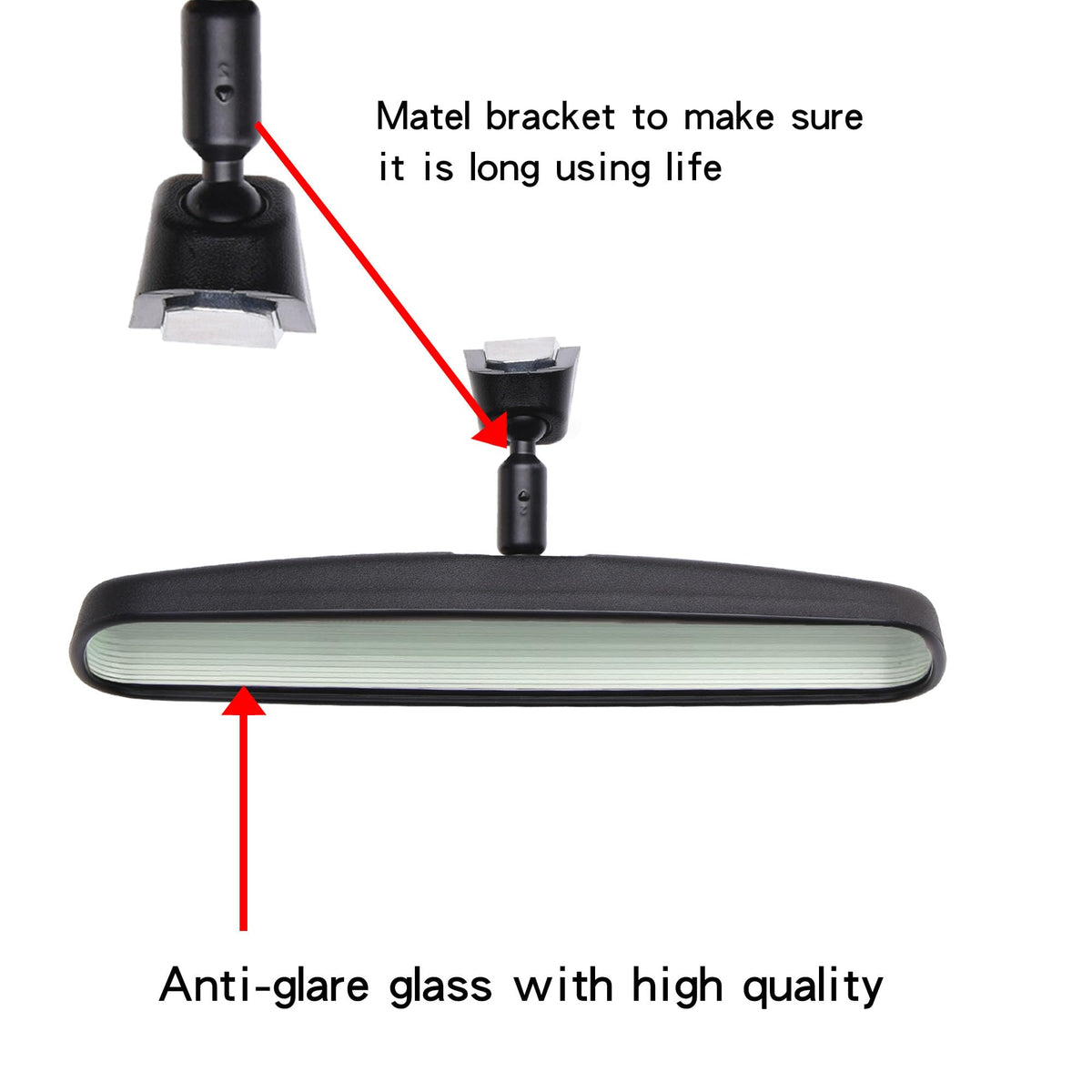 ZLPTEAM mirror held in hand for size comparison and easy DIY installation