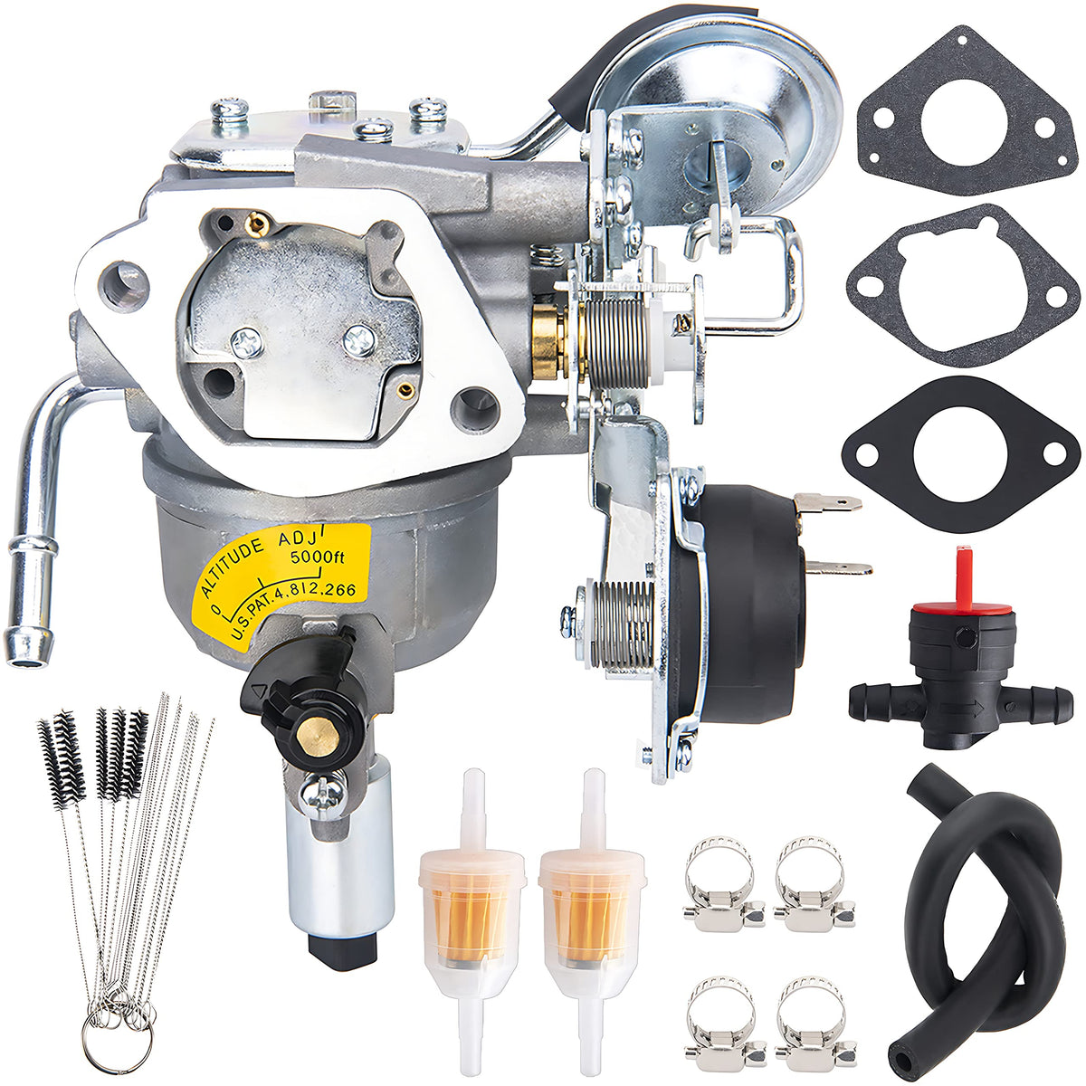 ZMCYNG carburetor front view showing clean fit and mounting points for accurate replacement