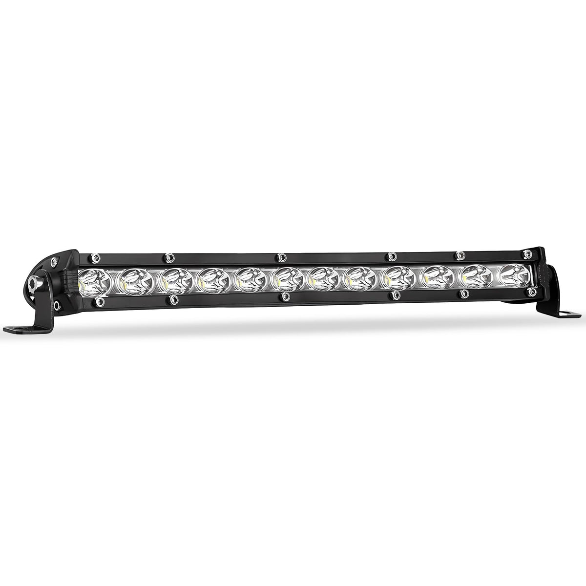 Zmoon 12-inch light bar front view showing bright 6500K output benefit