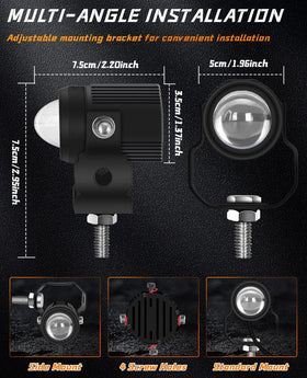 Zmoon mounted on motorcycle showing size and practical placement benefit