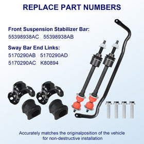 ZNB sway bar end link detail highlighting stronger steering response
