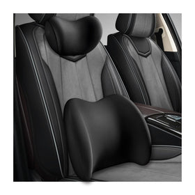 ZNDAW front view of headrest and lumbar set showing complete support benefits