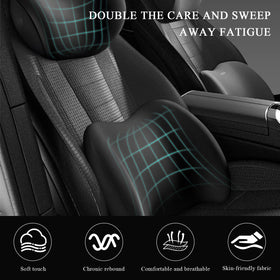 ZNDAW installed on a car seat showing improved posture and support