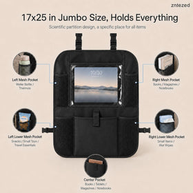 Zntezed kick mat protecting seat from muddy shoes for easy cleaning