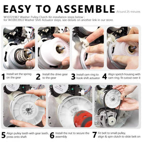 ZNTVW actuator installed under washer demonstrating restored shifting function