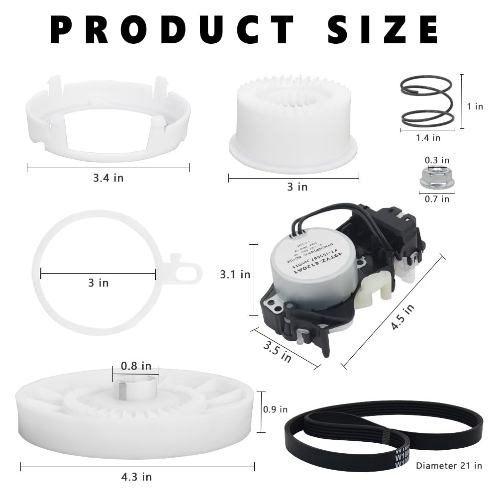 ZNTVW drive belt detail showing reinforced ribs for consistent power transfer