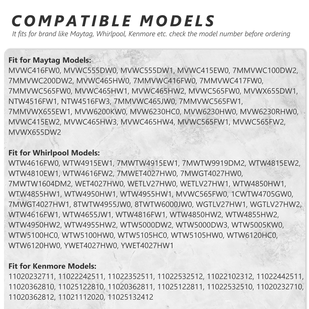 ZNTVW packaging and label showing part numbers for easy model matching