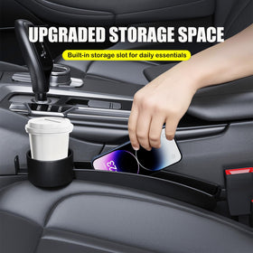 ZOCARTO installed on passenger side showing added cup holder convenience