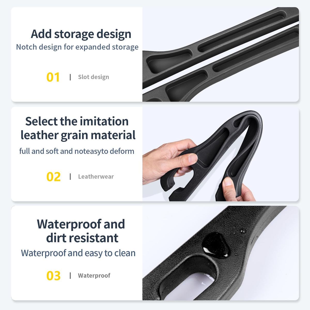 ZOCARTO phone placed in recessed groove for secure quick access