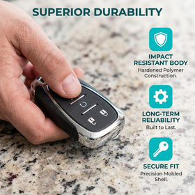 ZODCCHSP smart key fob held in hand demonstrating size and easy portability benefit