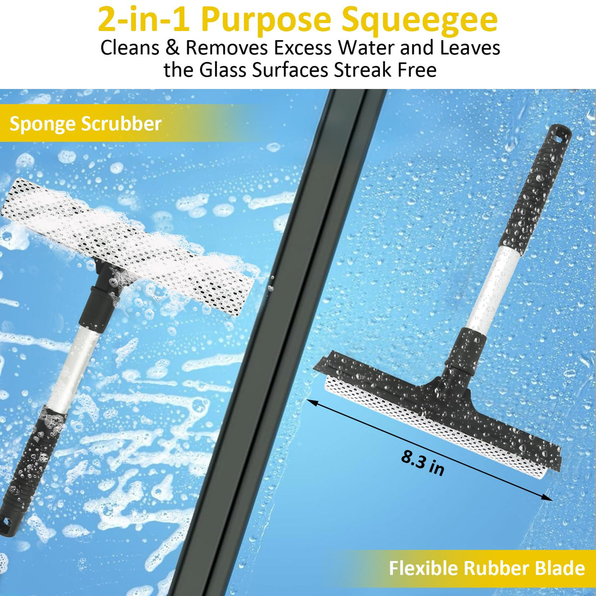 ZODISTORE figure-eight sponge gripping suds for efficient, comfortable washing