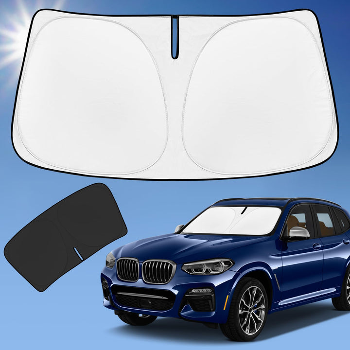ZOIBV front view showing full sunshade packaging and fit benefit