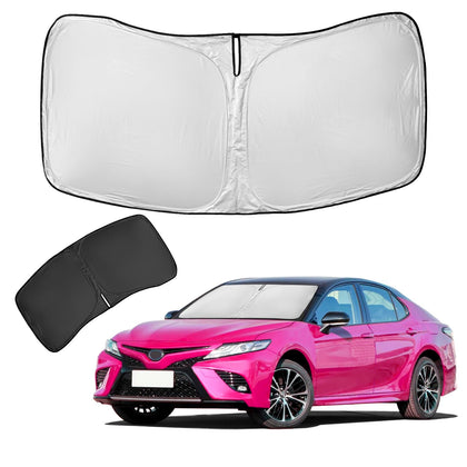 ZOIBV front packaging showing full windshield coverage and quick install benefit