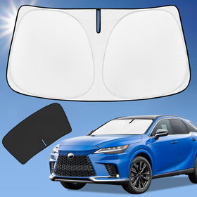 ZOIBV front view of windshield cover showing full coverage and protection