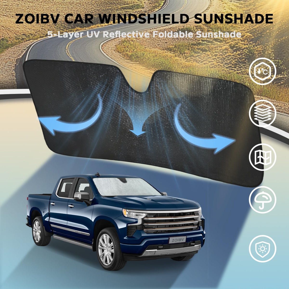 ZOIBV installed in a Chevrolet Silverado demonstrating easy setup and comfort