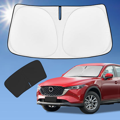 ZOIBV front view showing full windshield coverage and neat fit