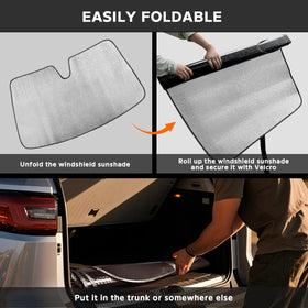 ZOIBV edge fitment against windshield showing precise fit and gap-free protection