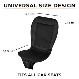 ZONETECH back of cover straps securing cushion to seat for stability