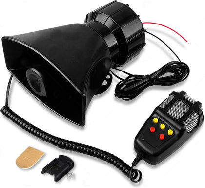 ZONETECH front panel siren showing controls and quick identification benefits
