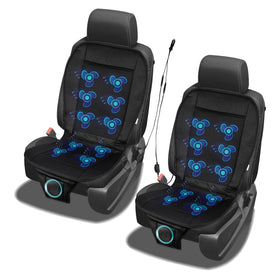 ZONETECH front view of cooling seat cover showing slim profile and breathable surface for comfort