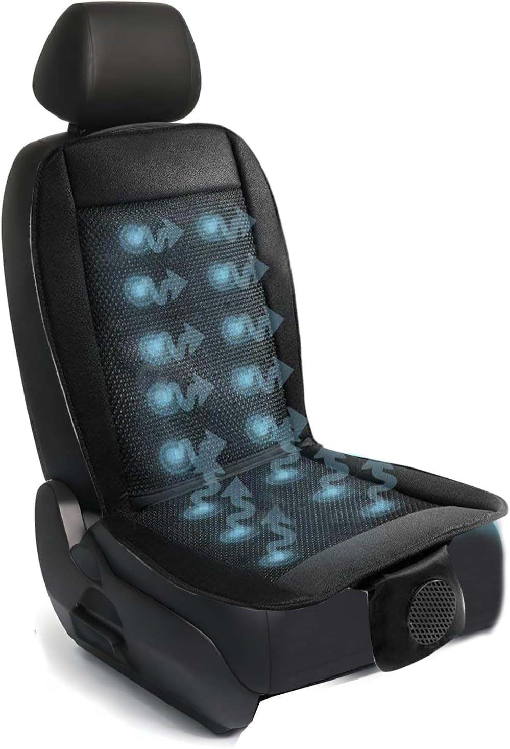ZONETECH front view of cooling seat cushion showing breathable surface and fit benefit