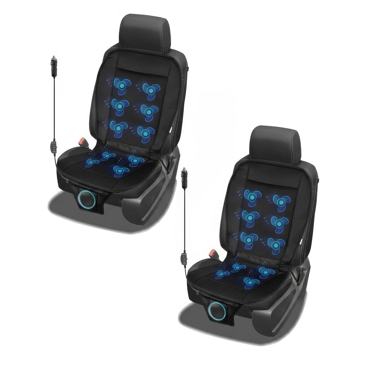 ZONETECH front view seat cover showing full coverage and cooling benefit