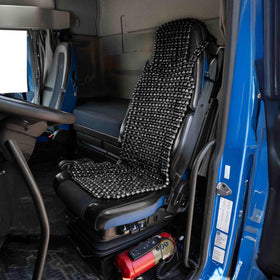 ZONETECH front view of beaded seat cover showing breathable surface and comfort