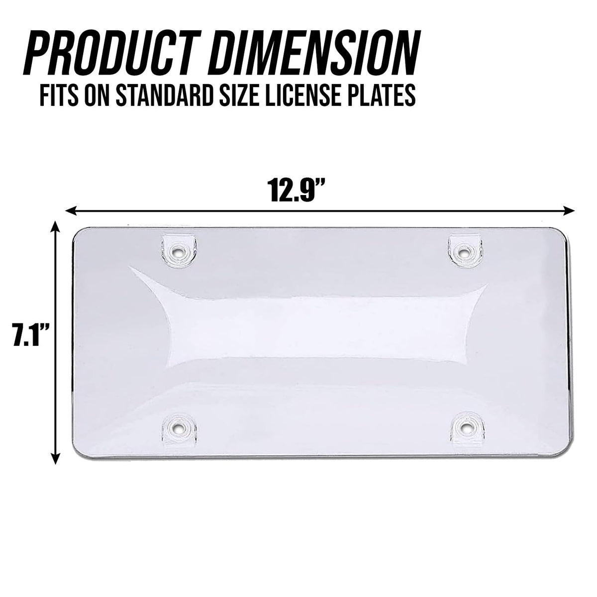 ZONETECH installed on vehicle front bumper protecting plate from road grime
