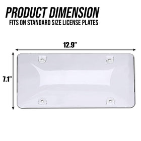 ZONETECH installed on vehicle front bumper protecting plate from road grime