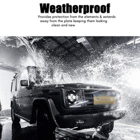ZONETECH installed on vehicle rear bumper shielding plate from weather