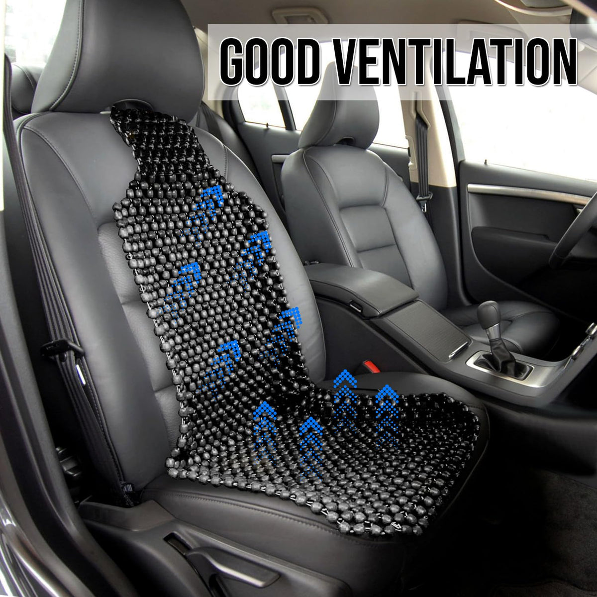 ZONETECH installed on a car seat showing improved airflow and comfort