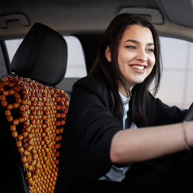 ZONETECH size comparison showing fit and scale across vehicle seats